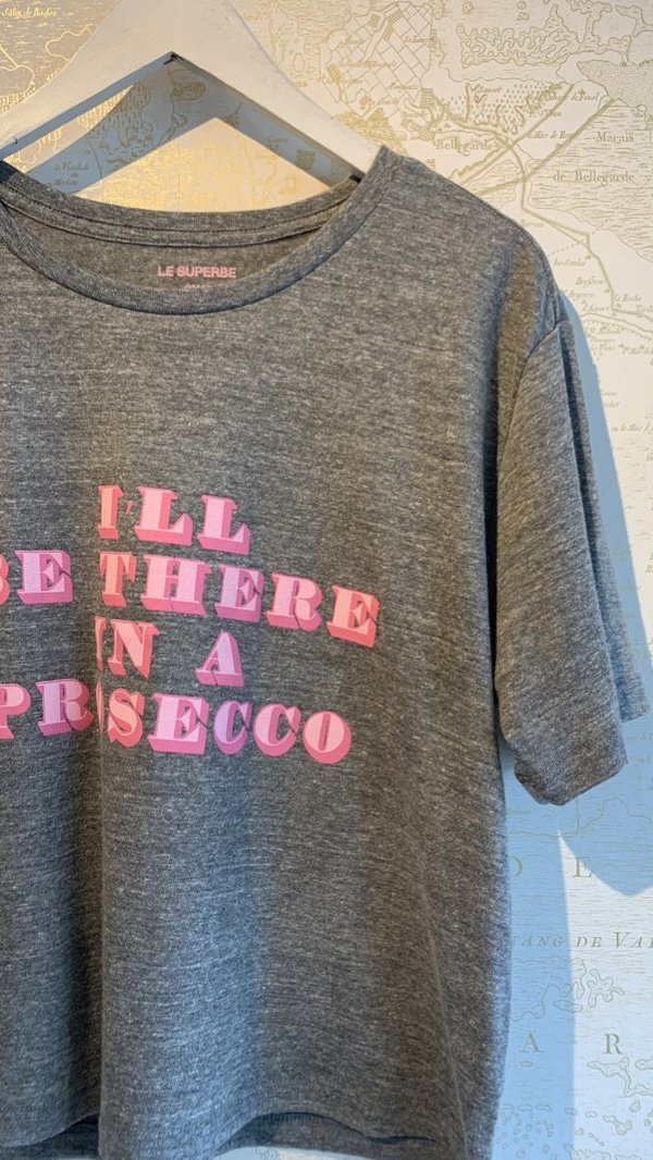 Le Superbe One Prosecco Tee - Grey/Pink Le Superbe One Prosecco Tee - Grey/Pink