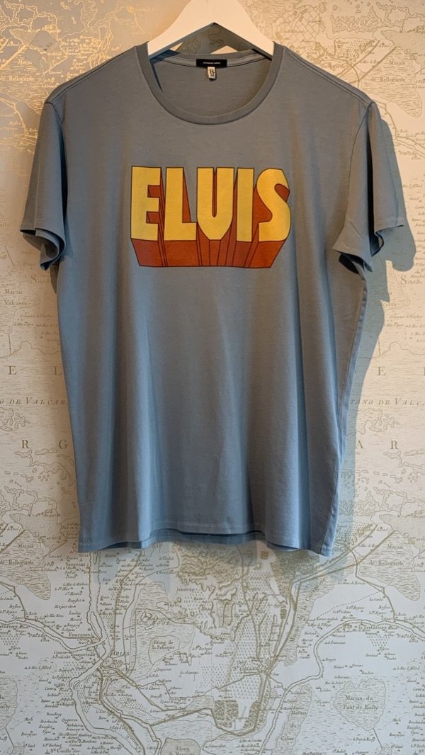 R13 Elvis Logo Boy Tee - Light Blue R13 Elvis Logo Boy Tee - Light Blue