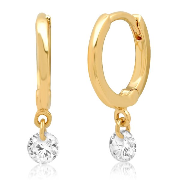 Tai Huggie With Floating Dangle - Gold Tai Huggie With Floating Dangle - Gold
