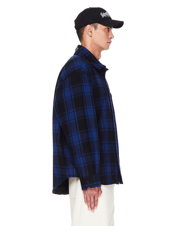 Vetements Wool Checked Logo Shirt Vetements Wool Checked Logo Shirt