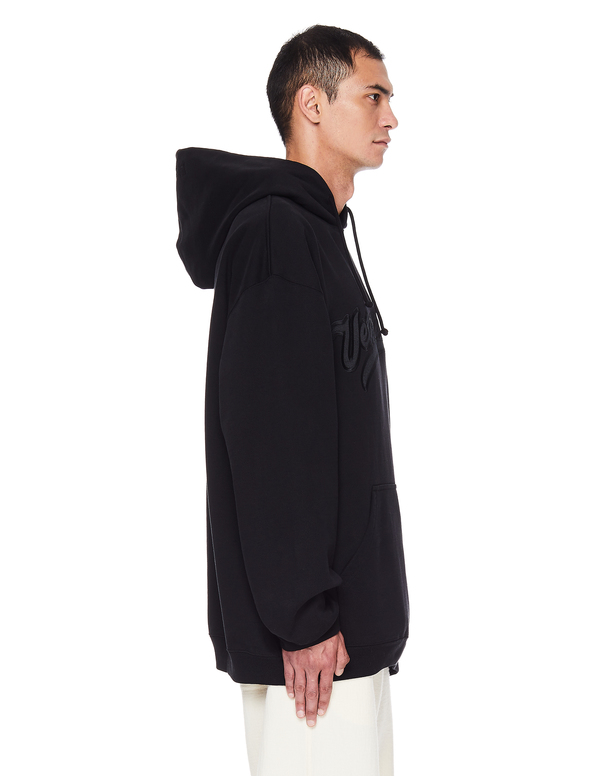 Vetements Logo Embroidered Hoodie Vetements Logo Embroidered Hoodie