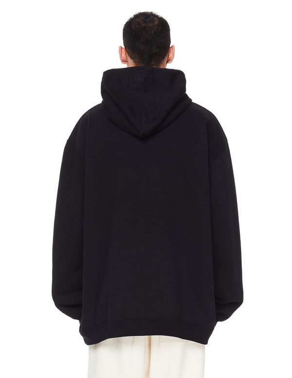 Vetements Logo Embroidered Hoodie Vetements Logo Embroidered Hoodie