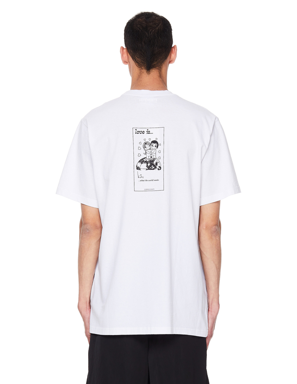 Vetements Love Is Cotton T-Shirt - White Vetements Love Is Cotton T-Shirt - White