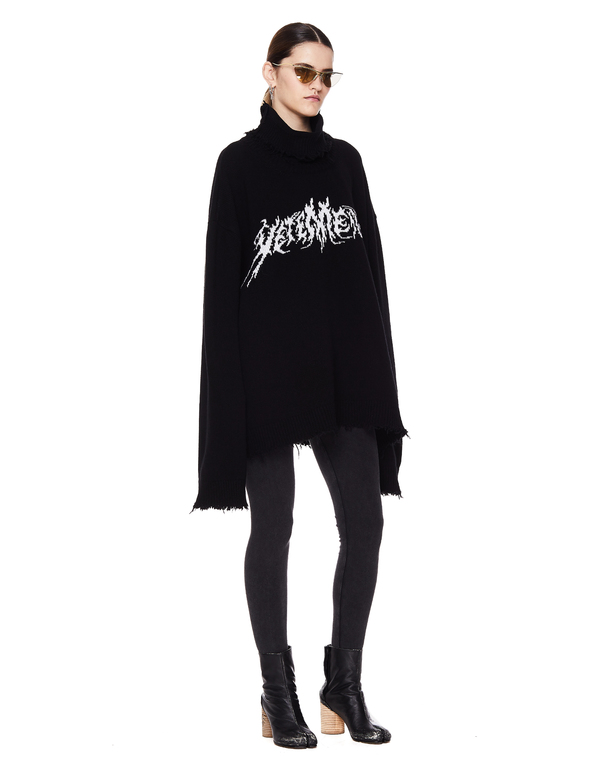 Vetements Wool Logo Sweater - Black Vetements Wool Logo Sweater - Black