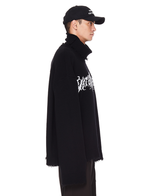 Vetements Wool Logo Sweater - Black Vetements Wool Logo Sweater - Black