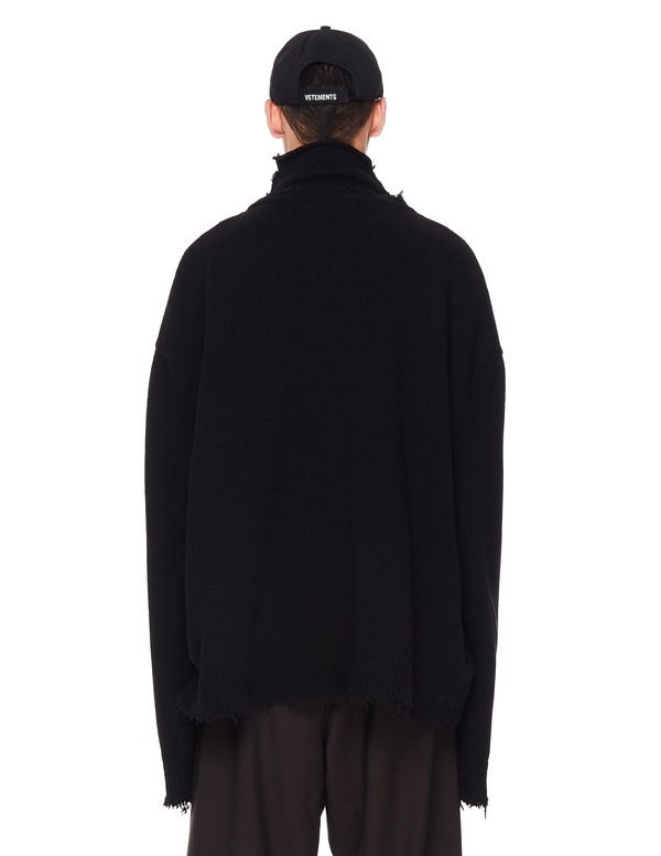 Vetements Wool Logo Sweater - Black Vetements Wool Logo Sweater - Black