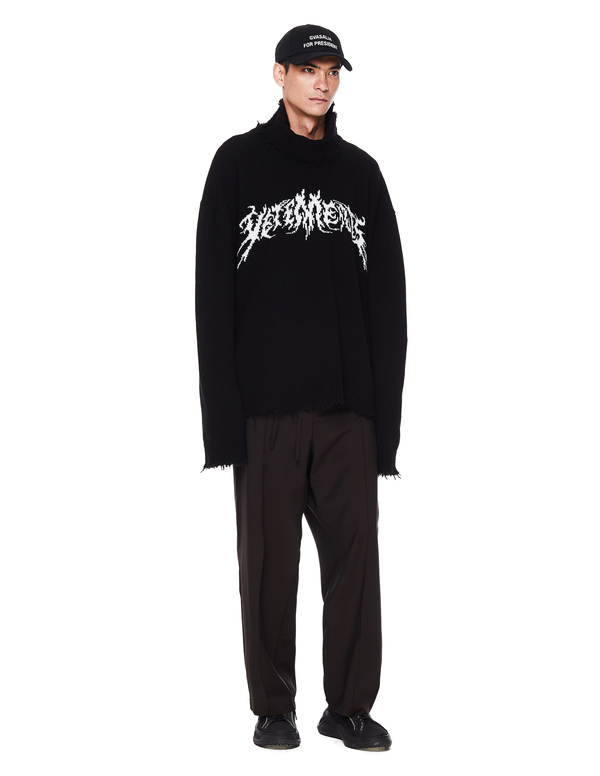 Vetements Wool Logo Sweater - Black Vetements Wool Logo Sweater - Black