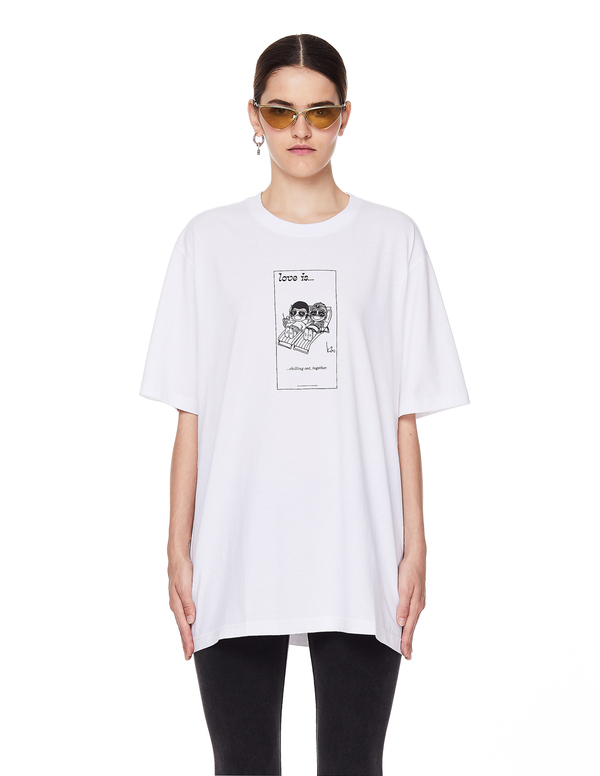 Vetements Love Is Cotton T-Shirt - White Vetements Love Is Cotton T-Shirt - White