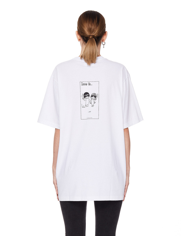 Vetements Love Is Cotton T-Shirt - White Vetements Love Is Cotton T-Shirt - White