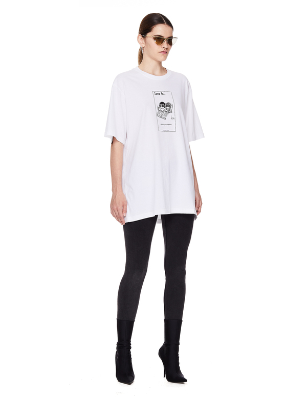 Vetements Love Is Cotton T-Shirt - White Vetements Love Is Cotton T-Shirt - White