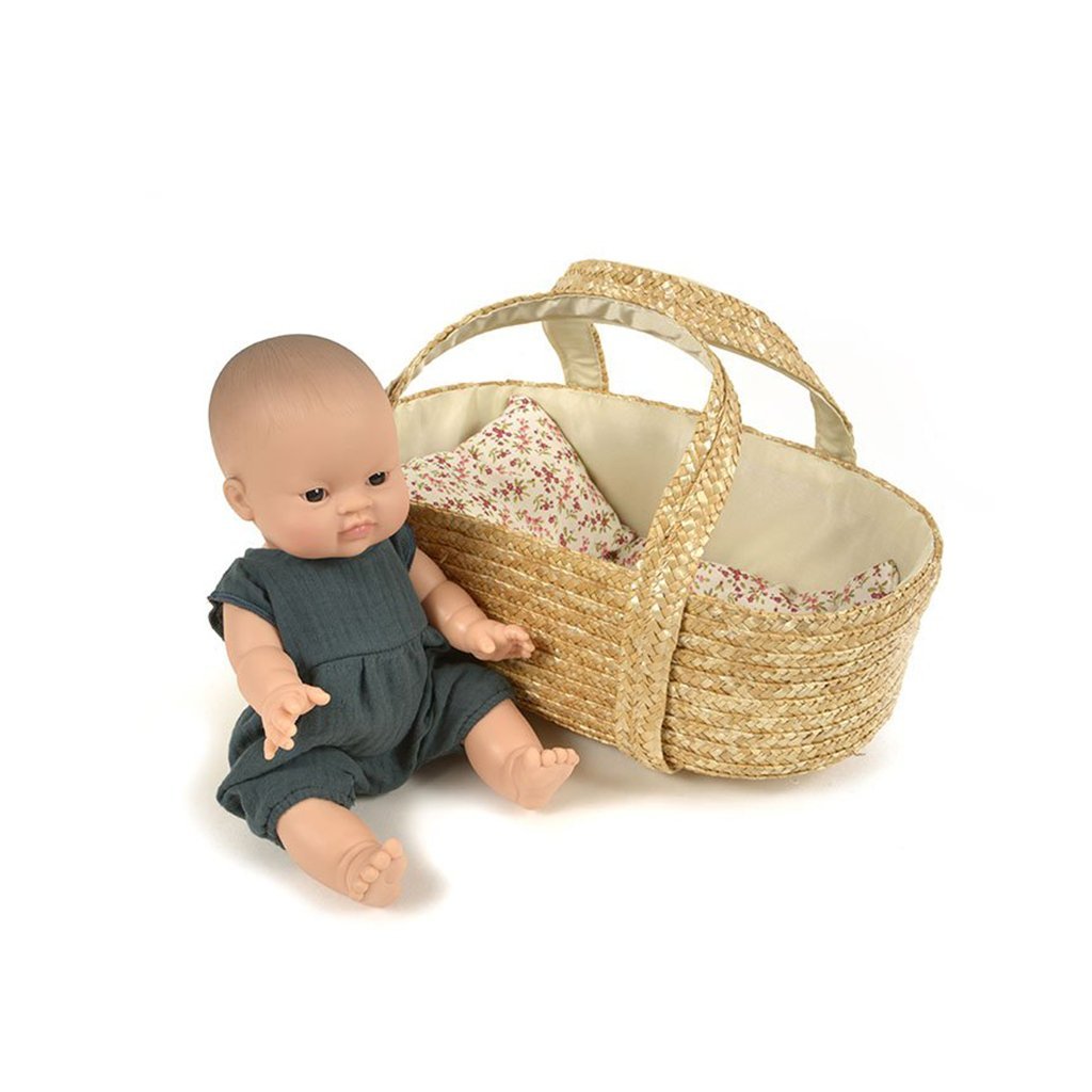 wicker doll basket