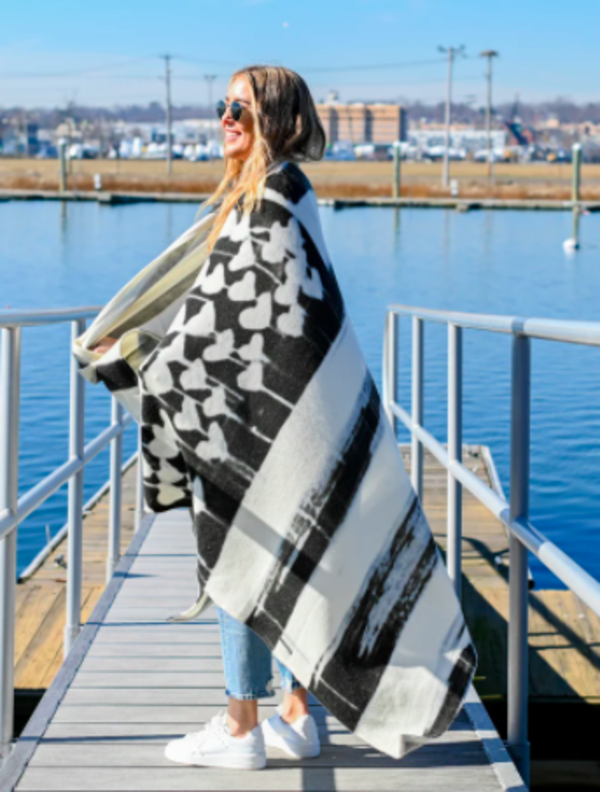 Kerri Rosenthal Love Has No Color Cashmere Blanket Kerri Rosenthal Love Has No Color Cashmere Blanket