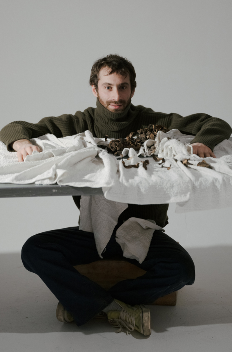 Baserange Dodd Turtle Neck in Merinos Wool - Maple Green | Garmentory