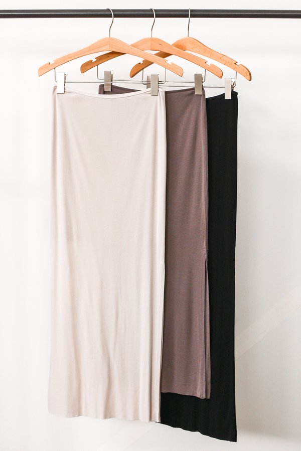 Beautiful People Tencel Side Slit Maxi Skirt Beautiful People Tencel Side Slit Maxi Skirt