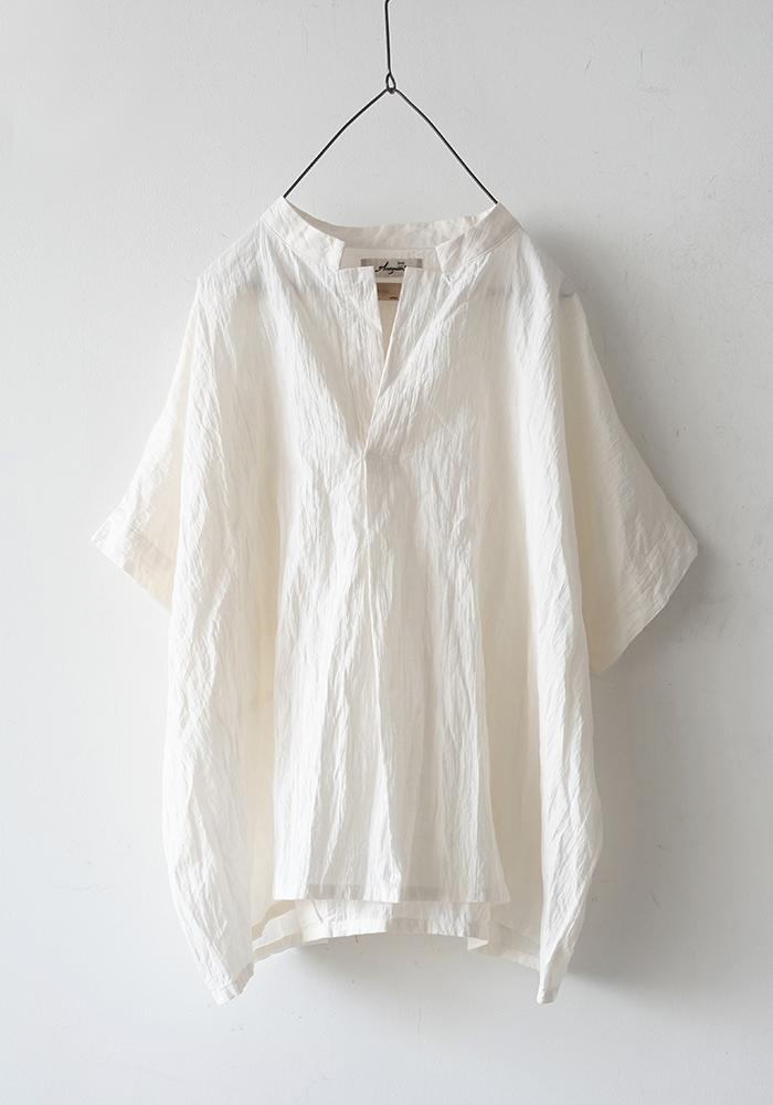 トップス ichi-Antiquites**cotton linen blouse Ichi Antiquités Linen Blouse - Dusty Rose Kim | Bon