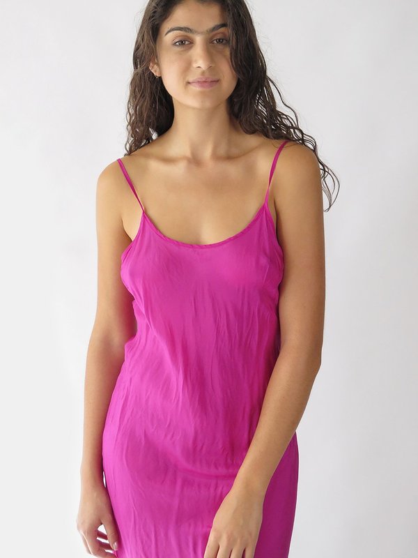 Erica Tanov Greta Slip - Raspberry Erica Tanov Greta Slip - Raspberry