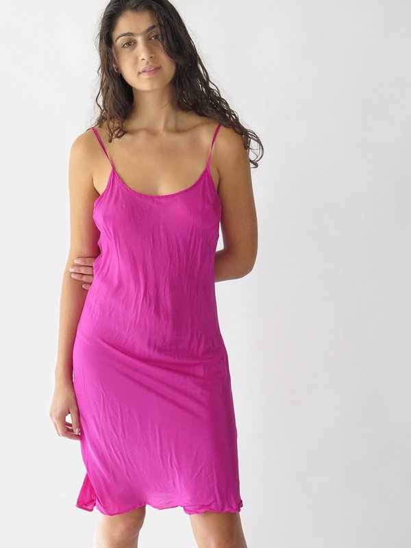 Erica Tanov Greta Slip - Raspberry Erica Tanov Greta Slip - Raspberry