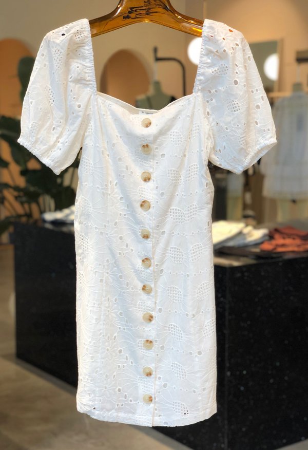 Nicole Kwon Concept Store Lace Dress - White Nicole Kwon Concept Store Lace Dress - White