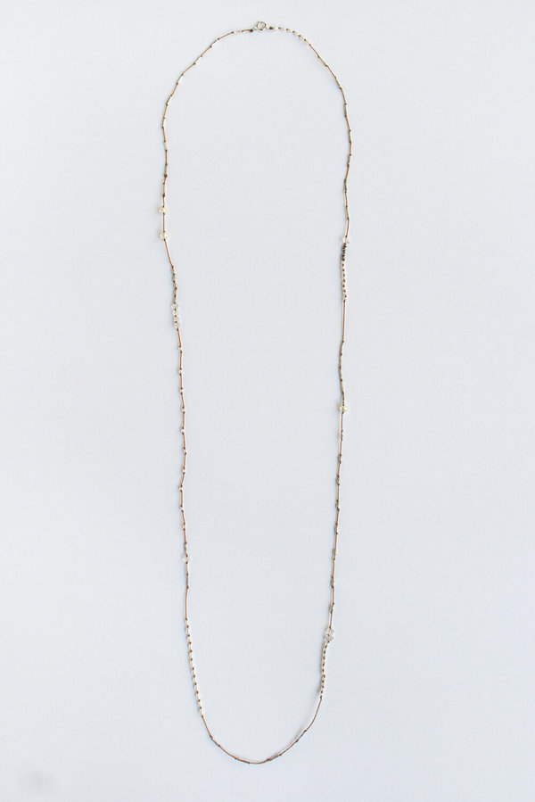 See Real Flowers Seed Pearl Wrap Necklace See Real Flowers Seed Pearl Wrap Necklace