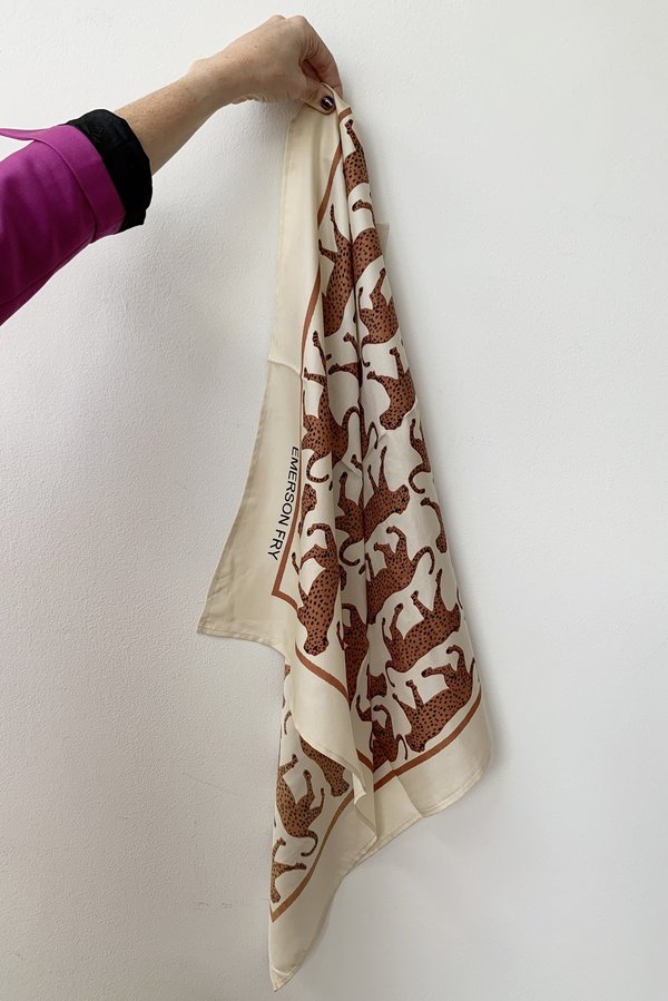 Emerson Fry Hand Block Scarf - Cheetah Emerson Fry Hand Block Scarf - Cheetah