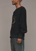 Berenik Sweater Oversized - Black with Logo Embroidery - Thumbnail 3