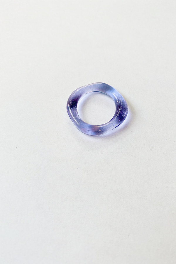 Jane D'Arensbourg Glass Thin Org Band - Lilac Jane D'Arensbourg Glass Thin Org Band - Lilac