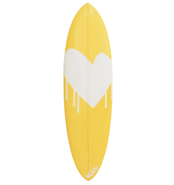 Kerri Rosenthal Drippy Heart Paperless Surfboard Kerri Rosenthal Drippy Heart Paperless Surfboard