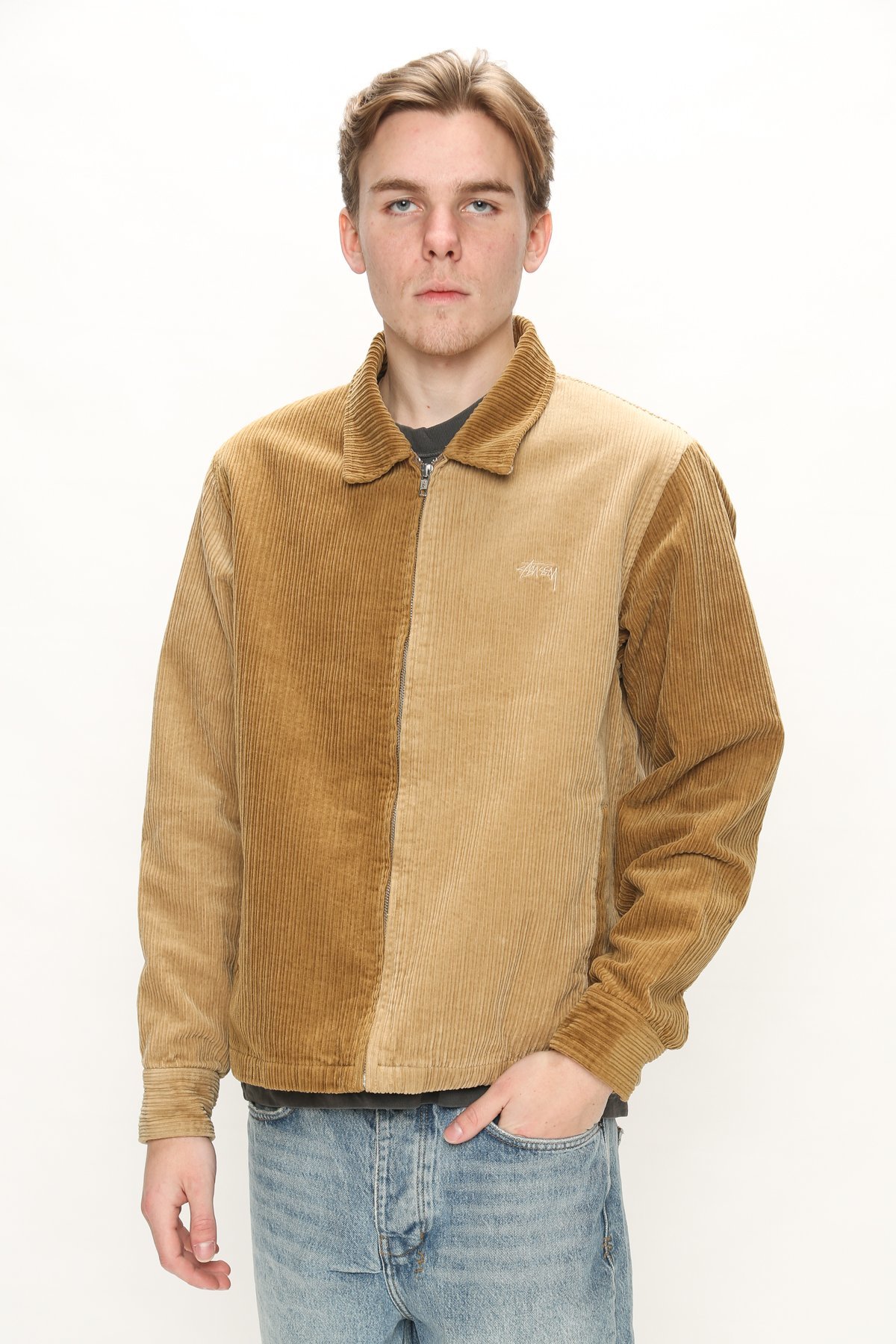 Stussy Mix Up Cord Jacket - Brown | Garmentory