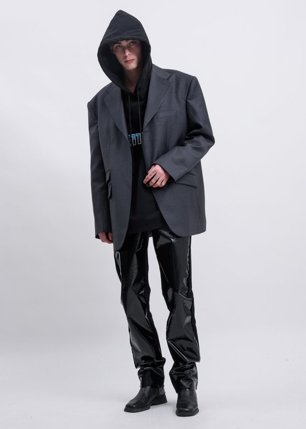 we11done New Logo Hoodie - Black we11done New Logo Hoodie - Black