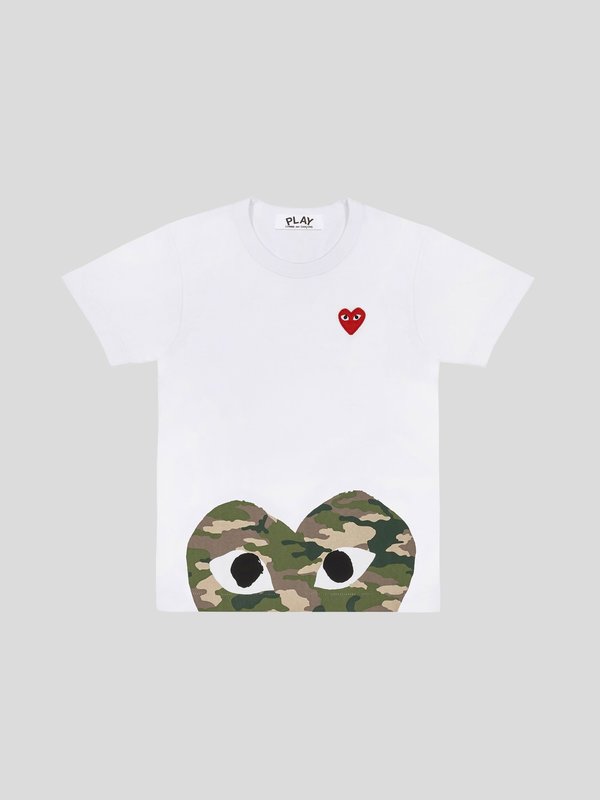 Comme des Garçons Play T-Shirt Camo Bottom Heart Comme des Garçons Play T-Shirt Camo Bottom Heart