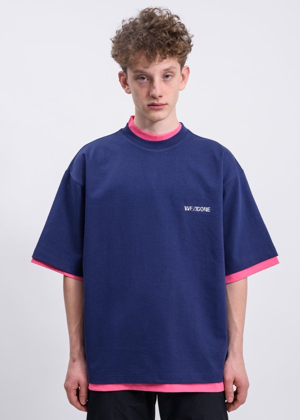 we11done Reversible Gig T-shirt - Navy/Pink we11done Reversible Gig T-shirt - Navy/Pink
