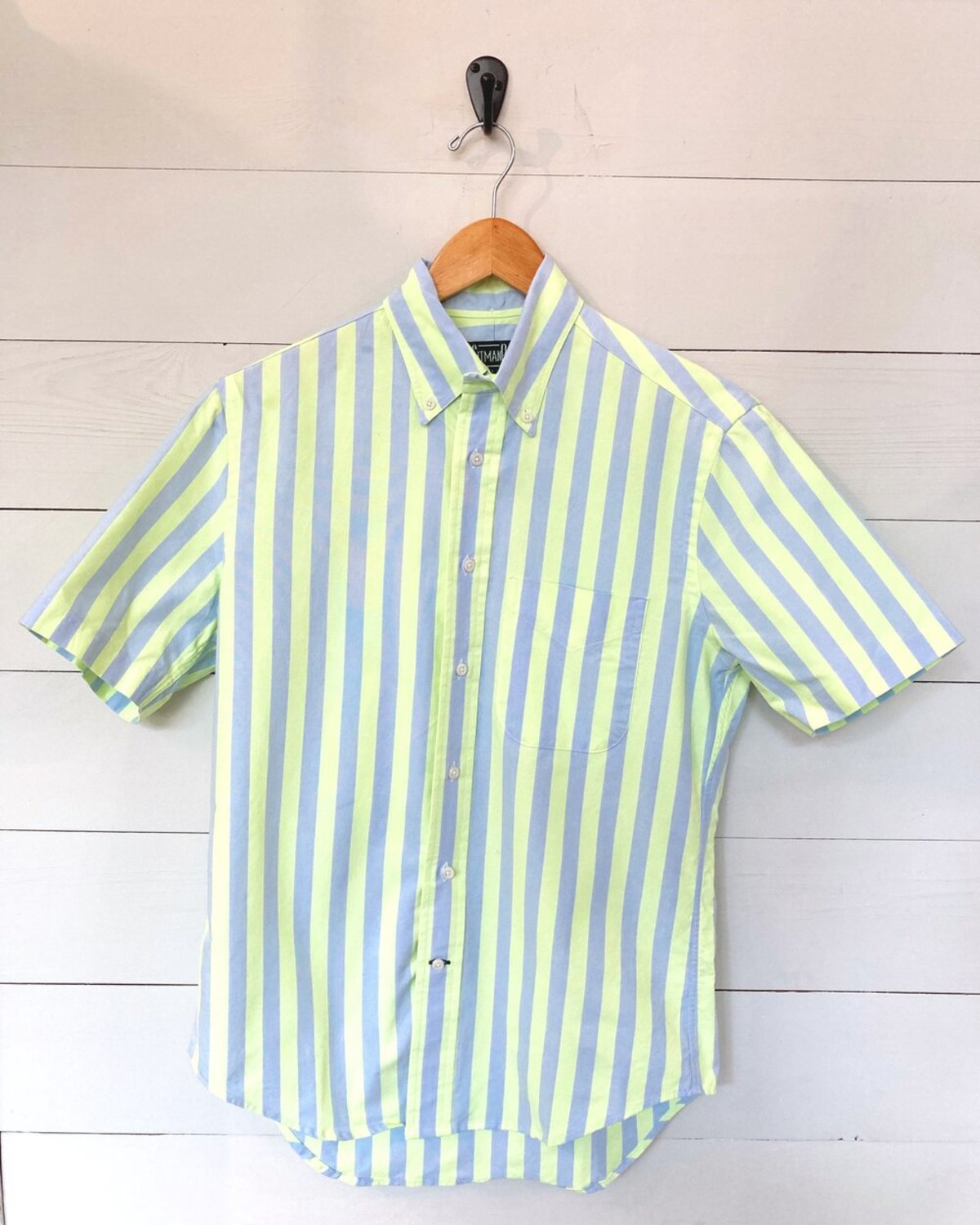 Gitman Vintage Shirt - Yellow Oxford Wide Stripe - Image 1 of 3