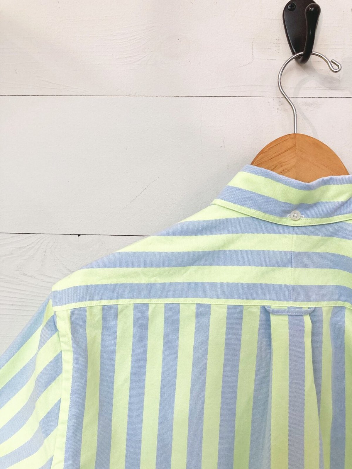 Gitman Vintage Shirt - Yellow Oxford Wide Stripe - Image 3 of 3