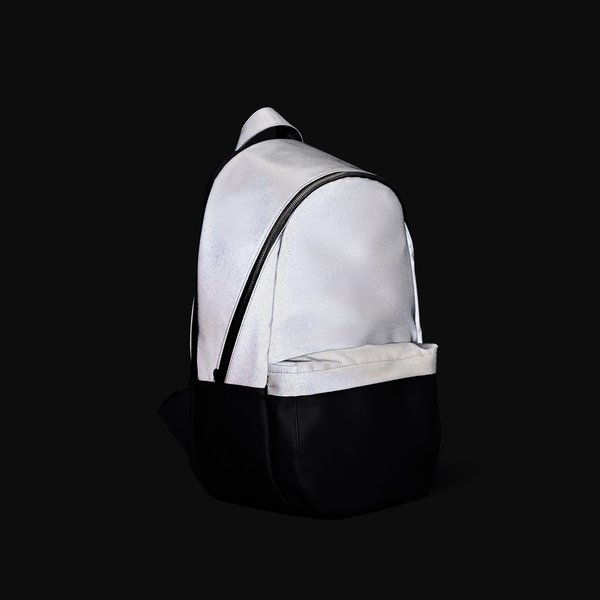 small reflective backpack
