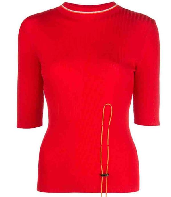 I am Chen Drawstring Top - Red I am Chen Drawstring Top - Red