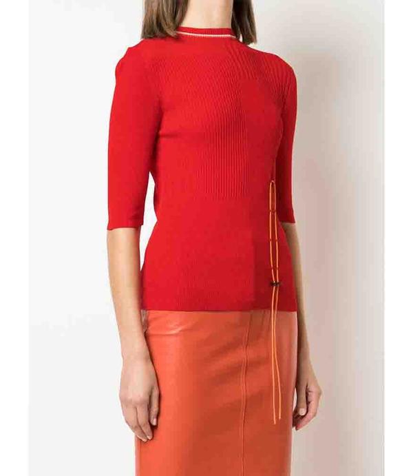 I am Chen Drawstring Top - Red I am Chen Drawstring Top - Red