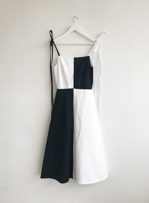 Black and White 'Half & Half' Dress | Garmentory