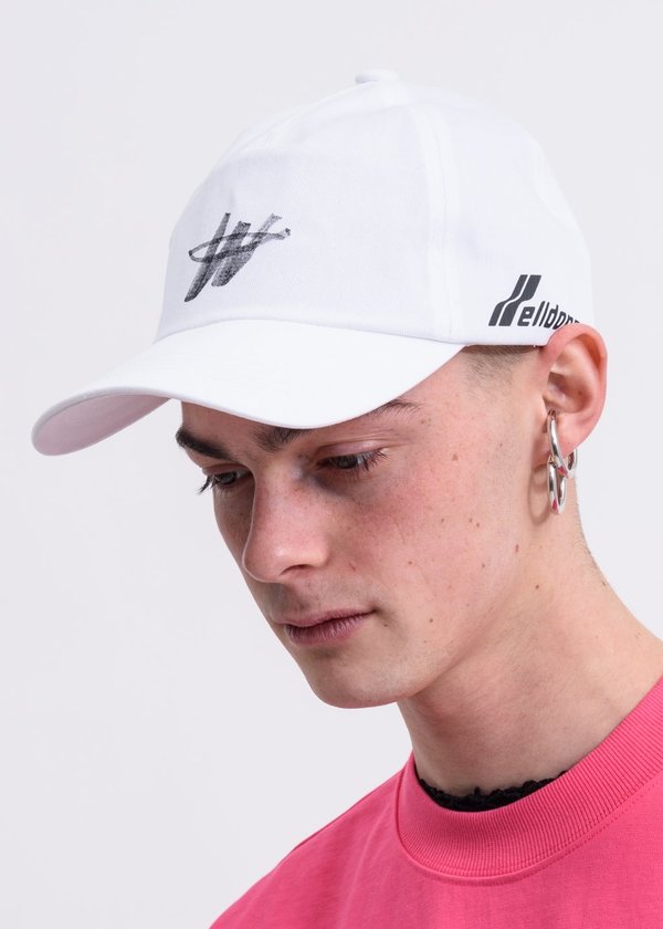 White WE11DONE Stamp Logo Cap White WE11DONE Stamp Logo Cap