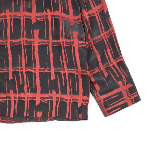 Needles Cut-off Bottom Classic Plaid Shirt - Charcoal Needles Cut-off Bottom Classic Plaid Shirt - Charcoal