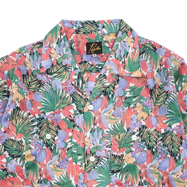 Needles Cut-off Bottom On Up Shirt - Navy/Pink Needles Cut-off Bottom On Up Shirt - Navy/Pink