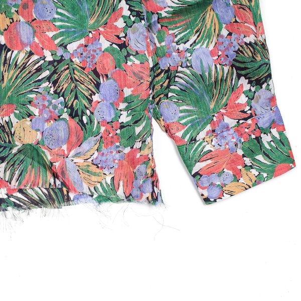 Needles Cut-off Bottom On Up Shirt - Navy/Pink Needles Cut-off Bottom On Up Shirt - Navy/Pink