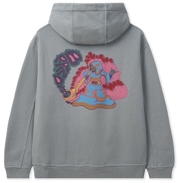 Brain Dead Will Sweeney Wizard Print Hooded Sweatshirt - Slate Grey Brain Dead Will Sweeney Wizard Print Hooded Sweatshirt - Slate Grey