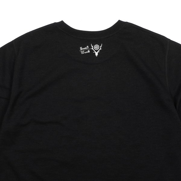 South2 West8 SONGBIRD CREW NECK TEE - BLACK South2 West8 SONGBIRD CREW NECK TEE - BLACK