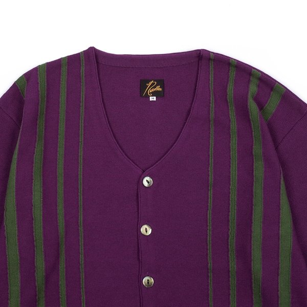 Needles V Neck Cardigan - Purple Needles V Neck Cardigan - Purple