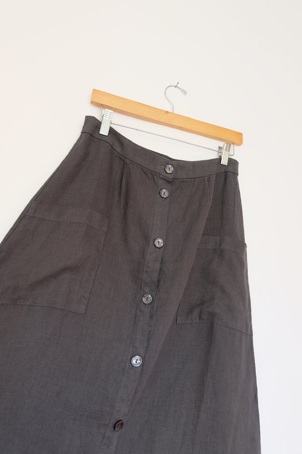 Filosofia Lily Button Down Skirt - Ink Filosofia Lily Button Down Skirt - Ink