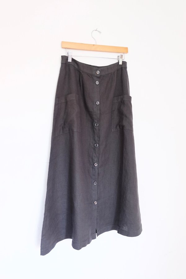 Filosofia Lily Button Down Skirt - Ink Filosofia Lily Button Down Skirt - Ink