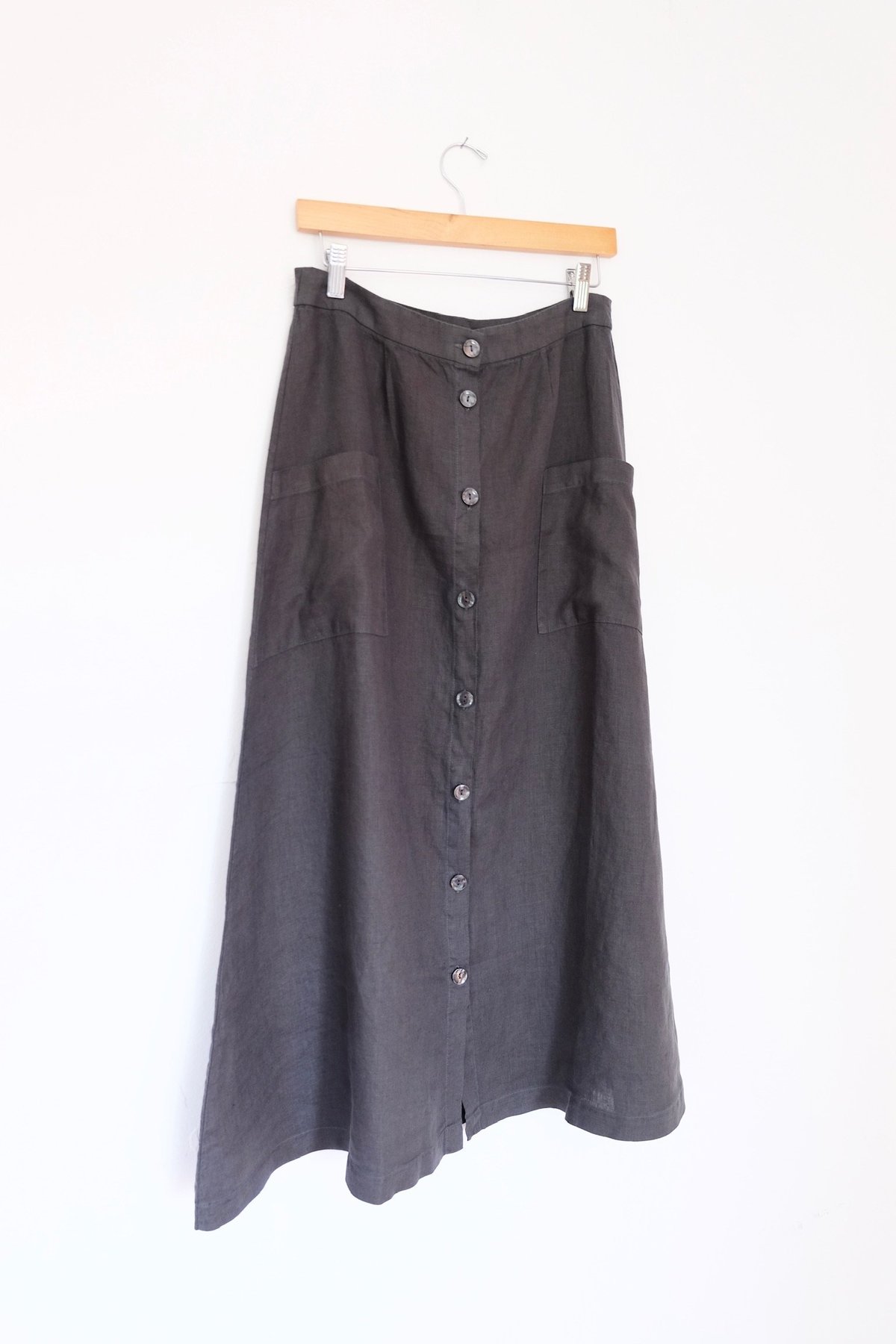 Filosofia Lily Button Down Skirt - Ink - Image 1 of 5