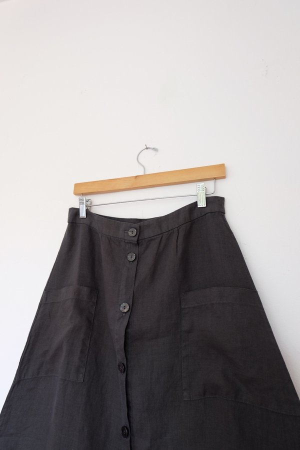 Filosofia Lily Button Down Skirt - Ink Filosofia Lily Button Down Skirt - Ink