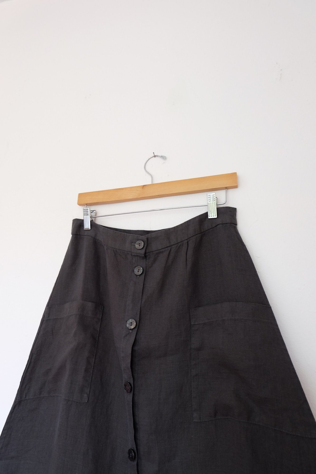 Filosofia Lily Button Down Skirt - Ink - Image 5 of 5