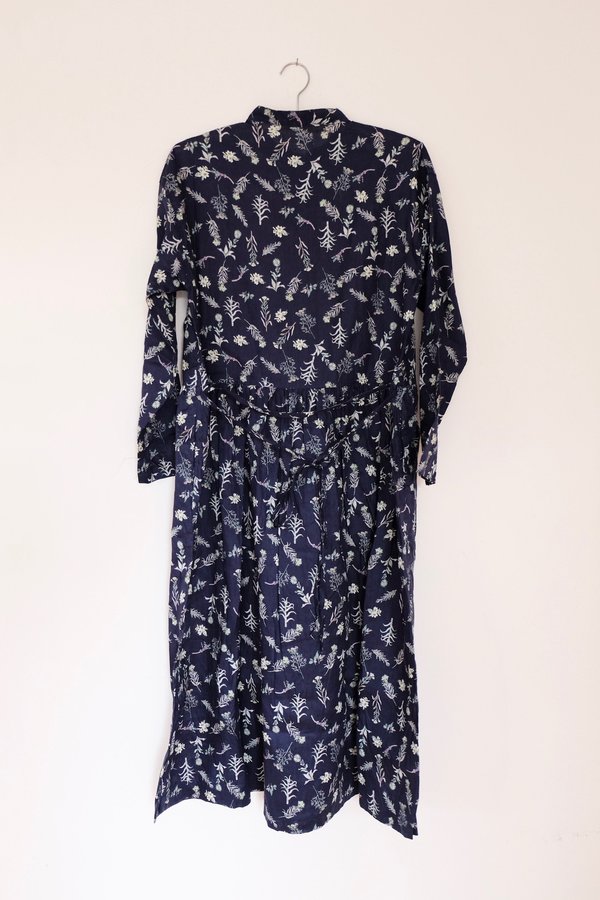 Ichi Antiquités Linen Flower Dress Ichi Antiquités Linen Flower Dress